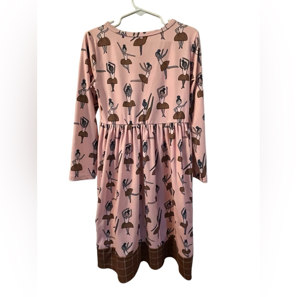 Girls Pink Ballerina Dress in Size 7-8 T. - Picture 2 of 6